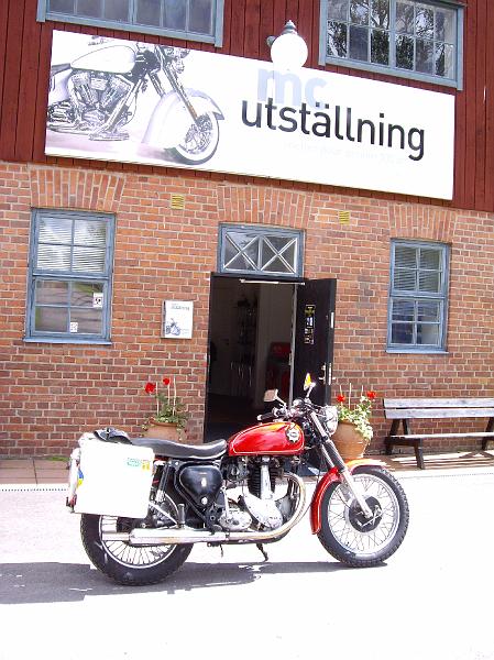 IMG_0779.JPG - Målet för BSA-campingen 2008 var MC-utställningen MC Collection på Rottneros strax söder om Sunne i Värmland.