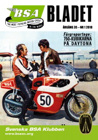 Click for bigger picture - BSA Bladet nr 1 2018, BSA Rocket 3 50 years!